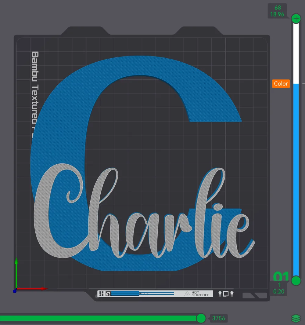 CHARLIE name ornament sign nametag - Free 3D Print Model - MakerWorld