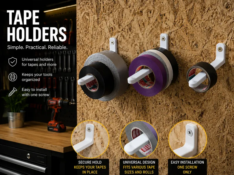 Universal Tape Holder | Workshop Organizer