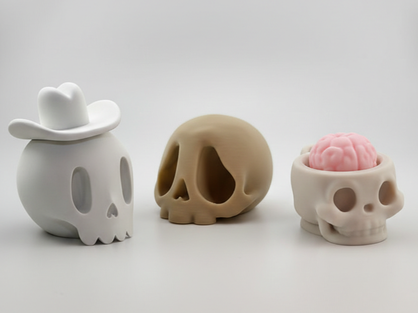 3 Skull Pack Keychains - Random SKull Keychains
