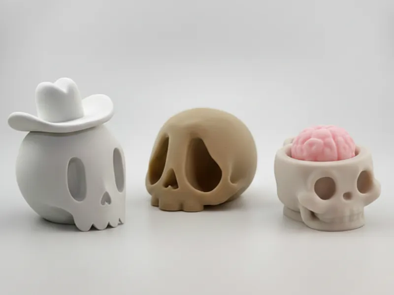 3 Skull Pack Keychains - Random SKull Keychains