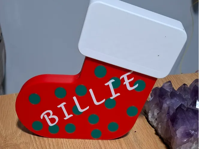 Christmas stocking with secret hide in