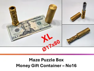 Maze Puzzle Box Money Gift Container – No16 - XL