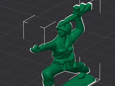 Zen Soldiers - Little Green Army Men doing poses