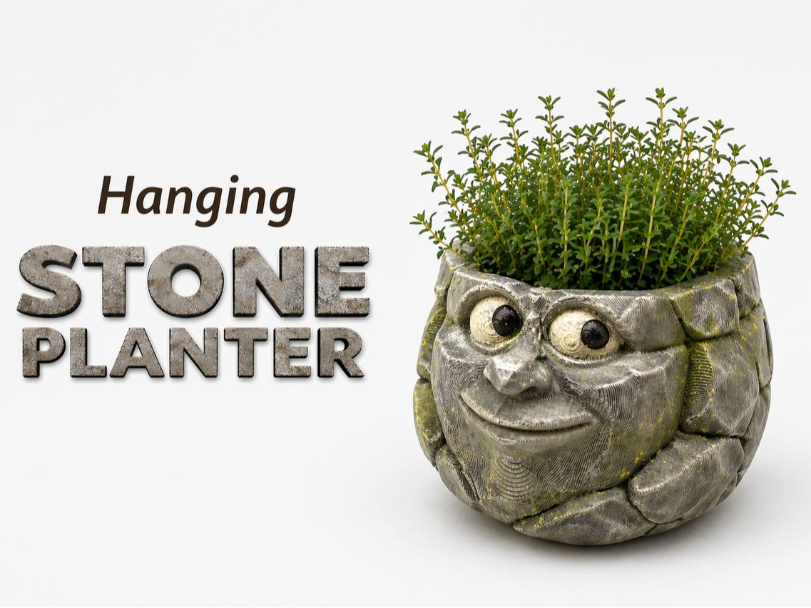 Hanging Stone Planter