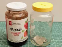 Bouchon tirelire pour bocal en verre — photo 2