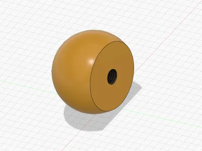 Ball-shaped Door Handle with M5 Thread