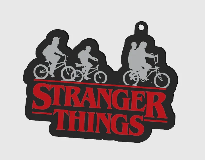 Stranger Things Keychain Pack 2 - Upside Down - Free 3D Print Model ...