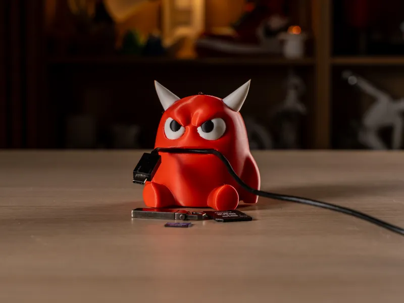 Cable Monster - Desk helper - Red