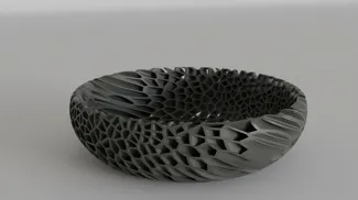 Voronoi See Through Bowl [ORIGINAL]