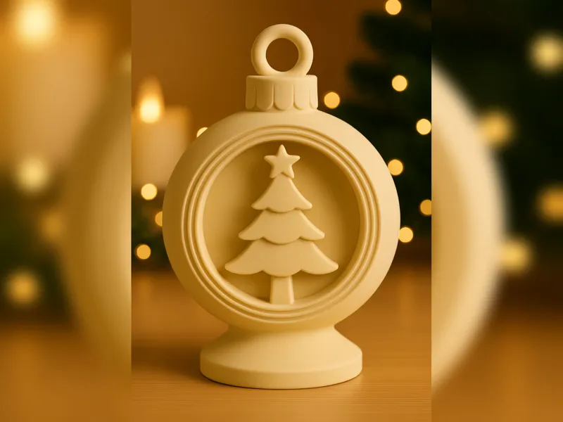 Mini Forest Wonder Bauble With Interior Tree Scene