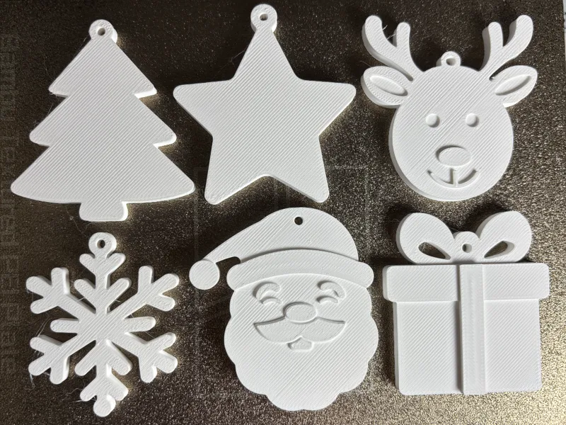 Christmas Tree Ornaments Set of 6 