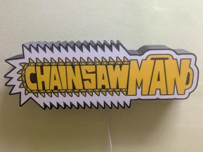 Chainsaw Man Light Box Logo