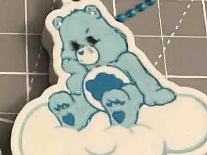 Grumpy carebear keychain can openr