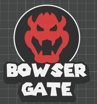 Bowser Gate - Dog Gate Signpost
