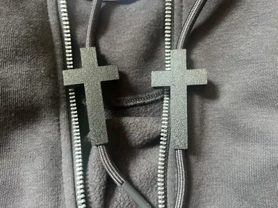 Cross Hoodie Drawstring