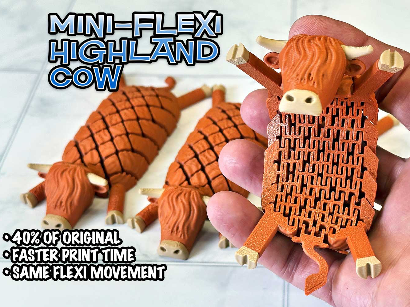 Mini-Flexi Highland Cow - 1