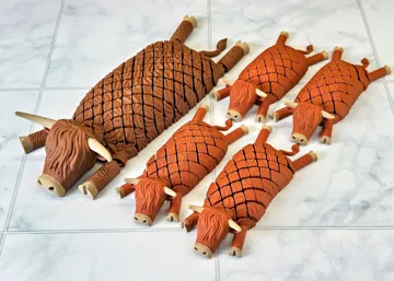 Modelo para impresión 3D: Mini-Flexi Highland Cow — vista de referencia 4