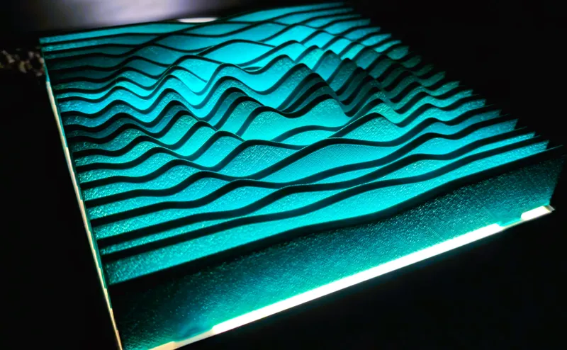 Wave Light Sculpture Desk And Wall Art