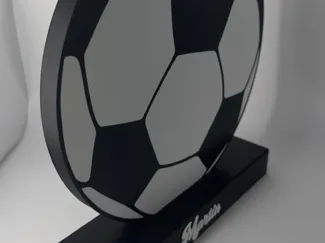 Balón, pelota de futbol decorativo.