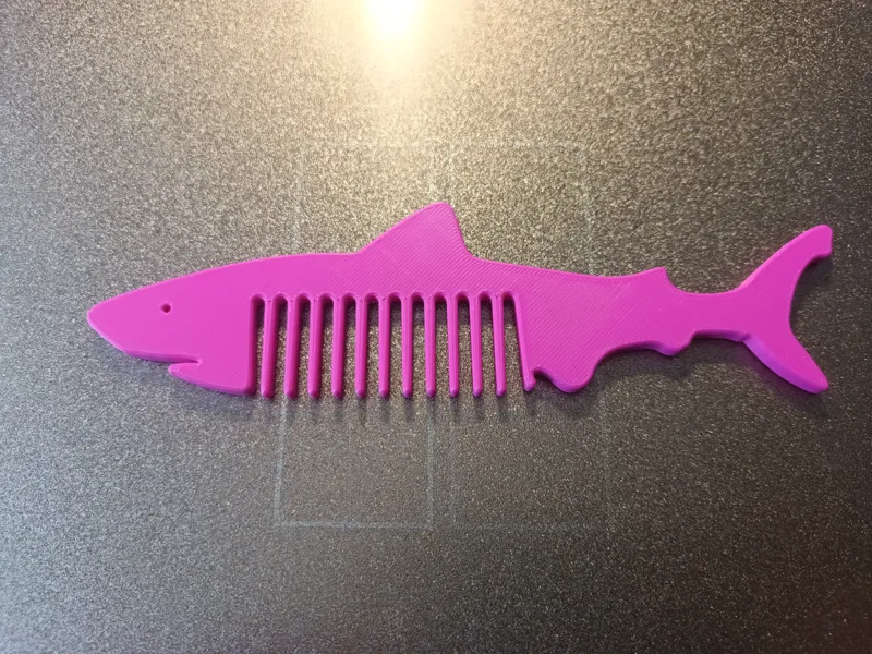 Shark hair comb