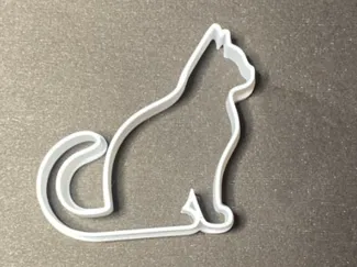 Cat shape cookie cutter