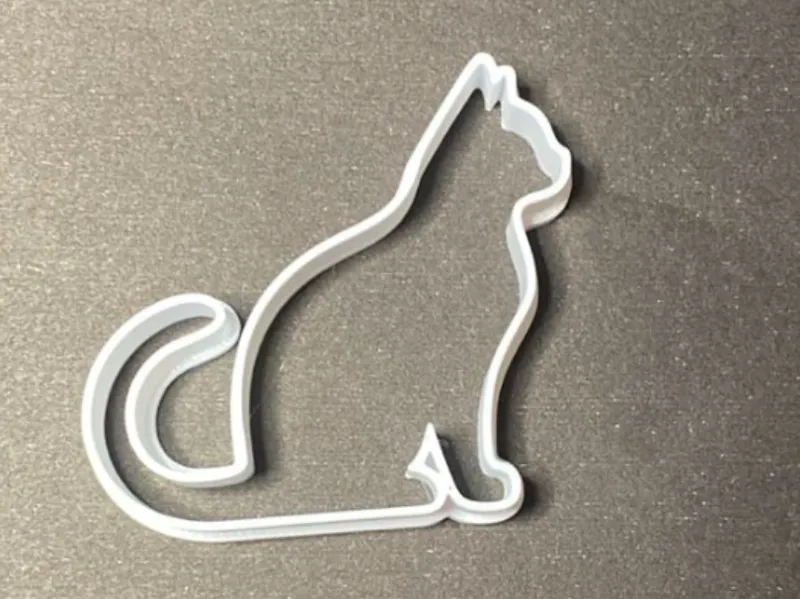 Cat shape cookie cutter
