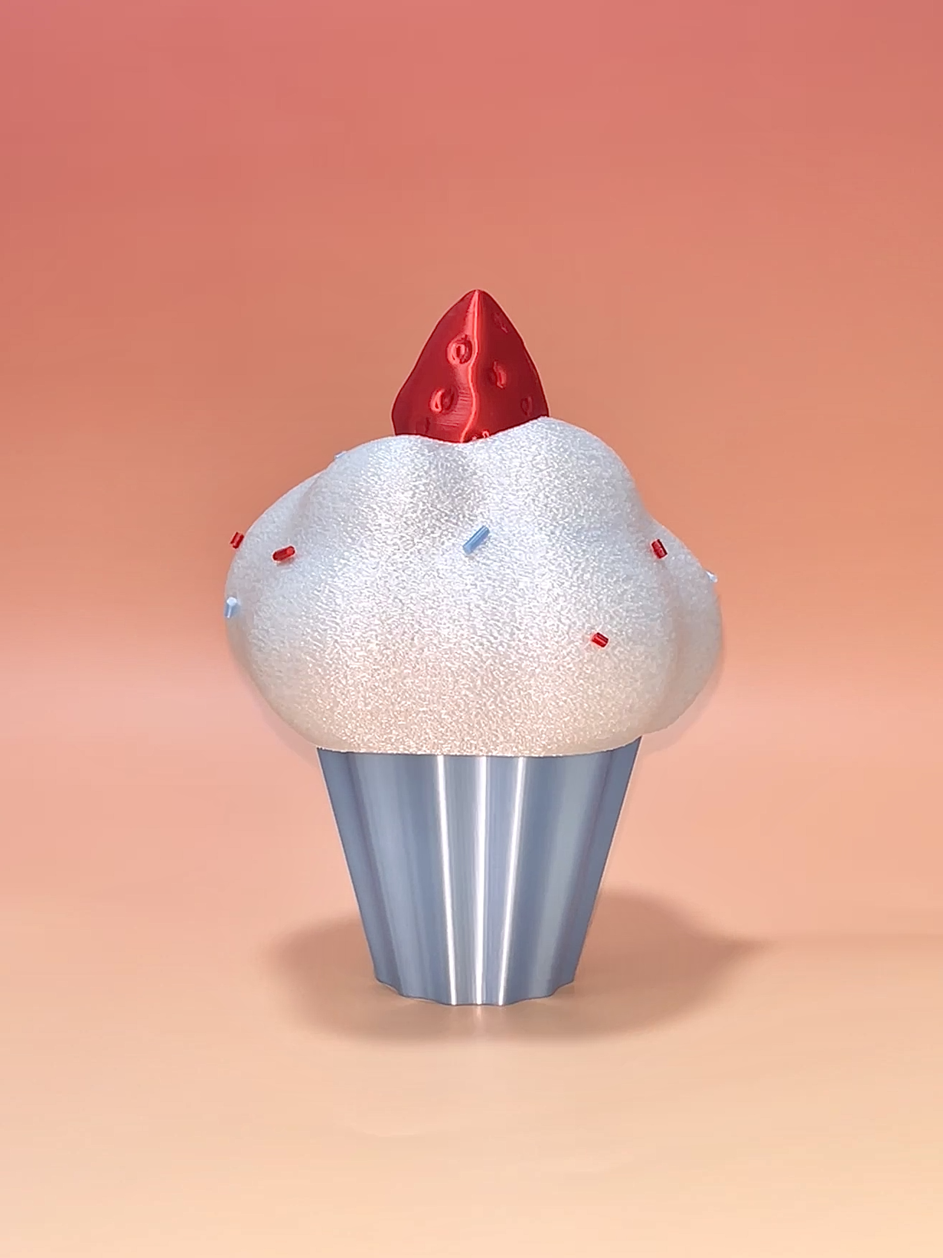 Miniatura 2 do modelo 3D cupcake纸杯蛋糕盒