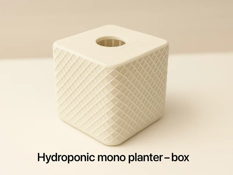 Hydroponic mono planter - box edition