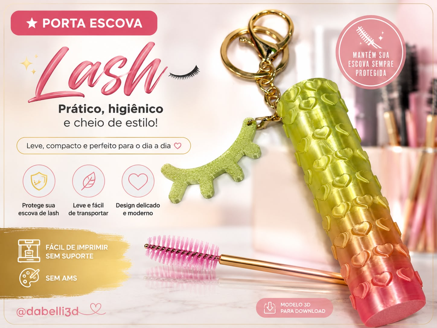 Porte escova de Lash - 1