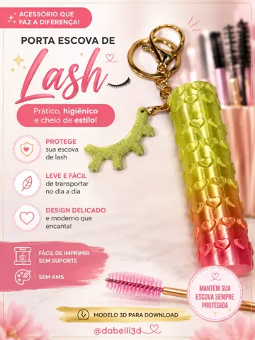 Accesorio para impresora 3D: Porte escova de Lash — vista de referencia 2