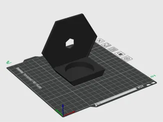 amiibo_hexagon stand_Inside