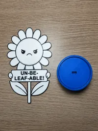 LEAF ME ALONE black outline