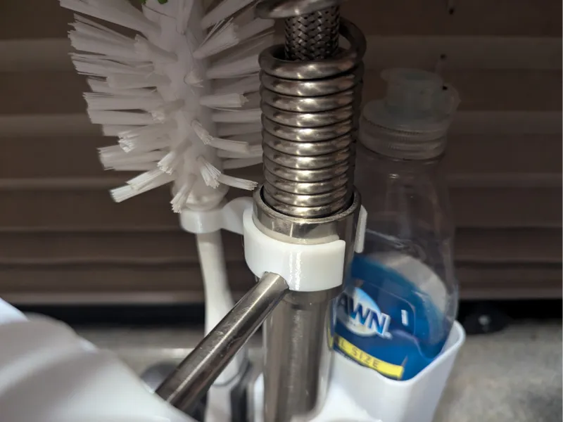 Kitchen Faucet Bottle Brush Holder