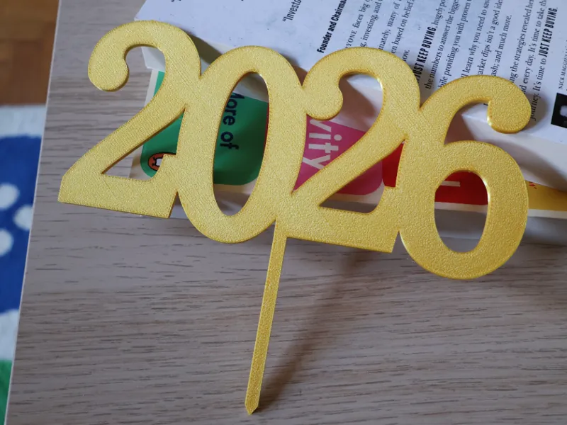 2026 Cake Topper