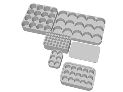Customizable Vial Rack + Lid / Holder / Organizer