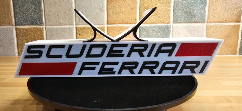 Ferrari Shield Logo Lightbox Stand