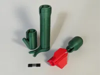 Atlatl - one of each part