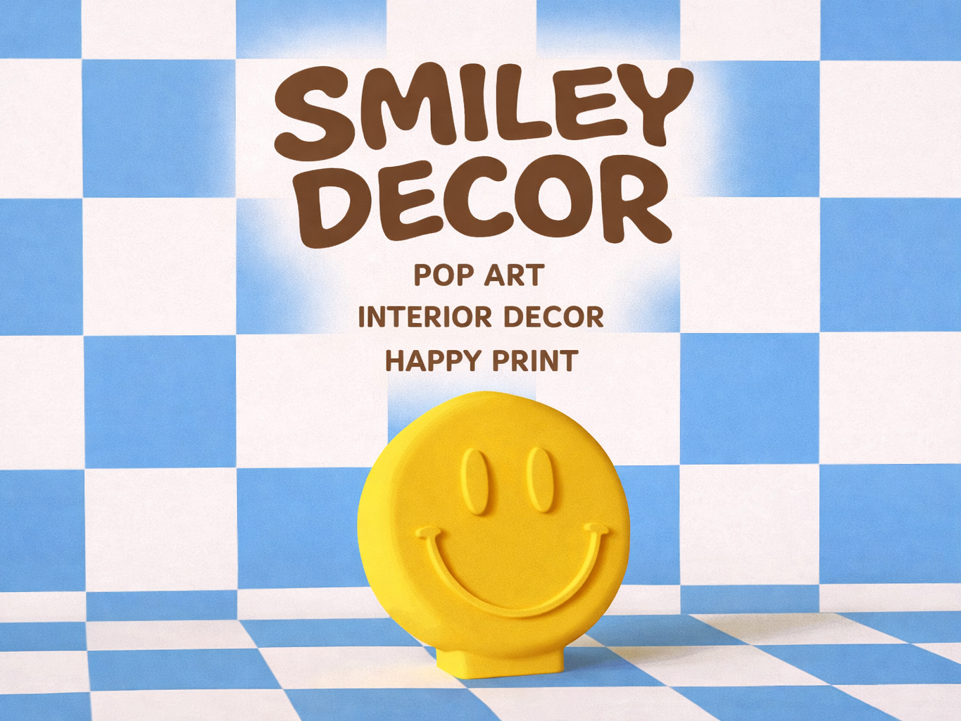 Smiley Face Decor | Pop Art Interior | Fun Print