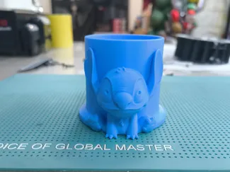 porta bicchiere di stitch e nome personalizzabile
