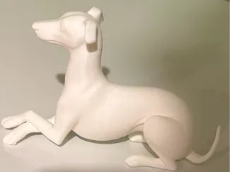Whippet with Crossed Legs