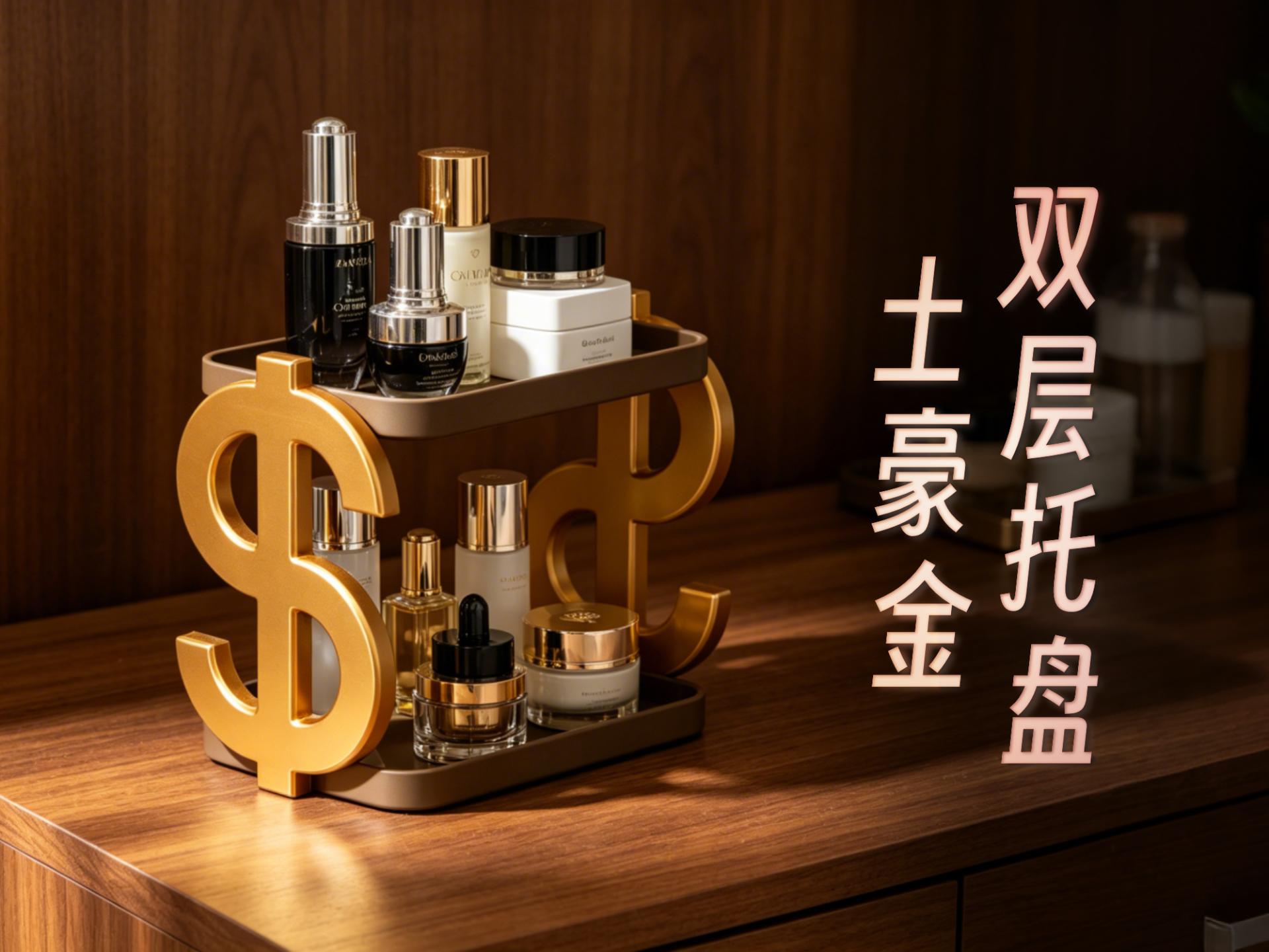 Miniatura 1 do modelo 3D 双层托盘置物架 | Dollar
