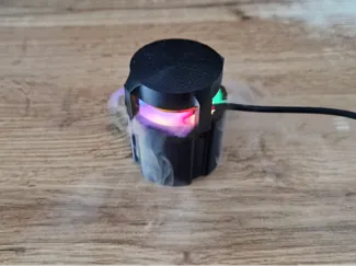 Antisplash conteiner for mist generator