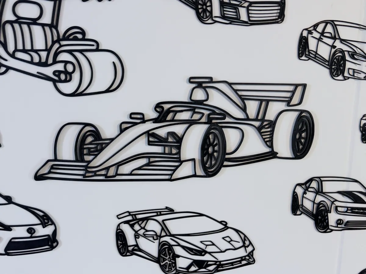 Déco murale silhouette Formule 1