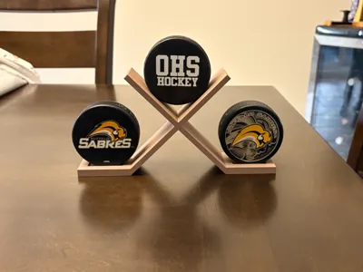 Hockey Stick Puck Display Stand