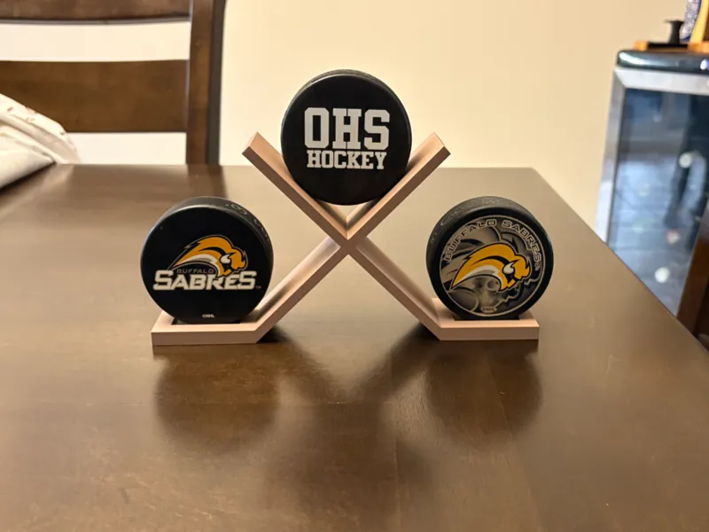 Hockey Stick Puck Display Stand