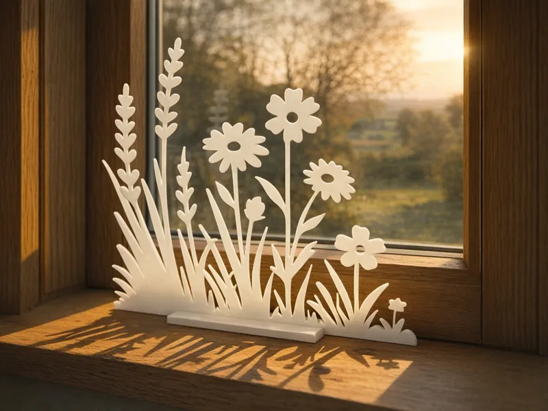 Frühling/Sommer Silhouette 3D Dekoration