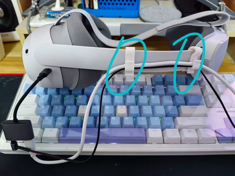 PICO4 VR一体机充电线夹子（PICO4 VR cable clip）