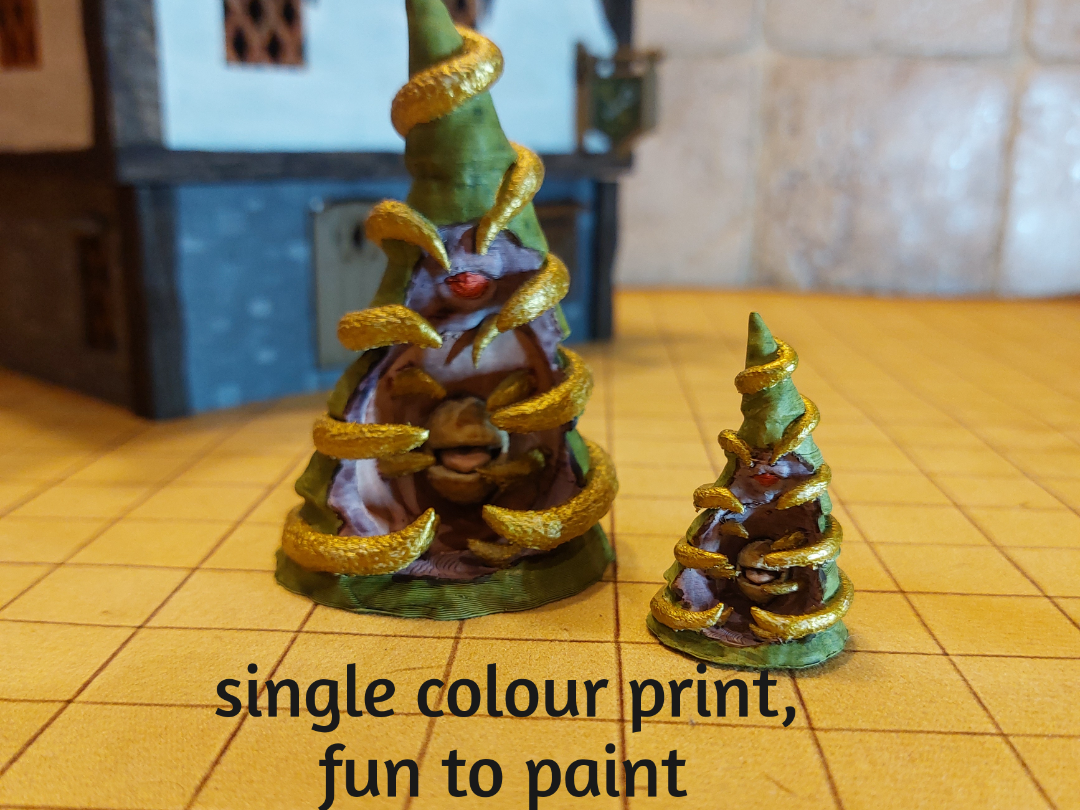 DnD Christmas Tree Mimic with D&D Statblock!