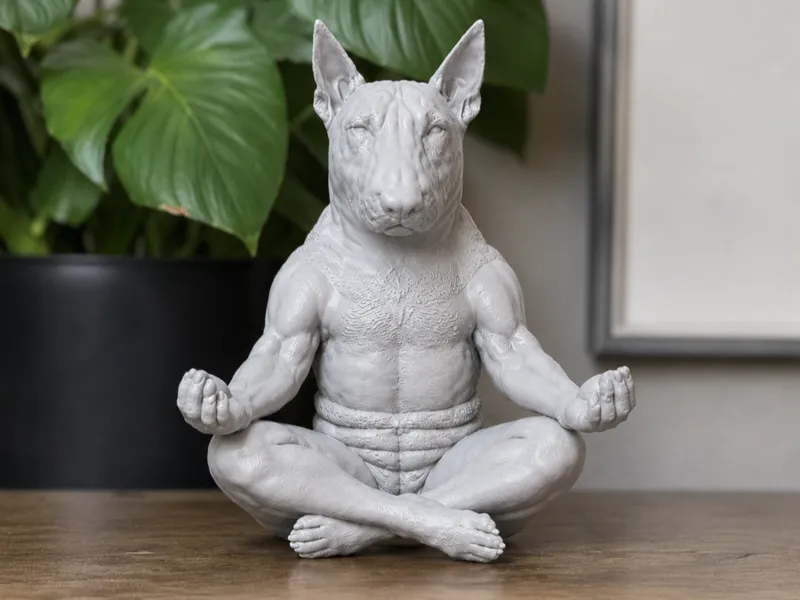 dog meditate