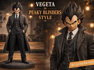 Vegeta Peaky Blinders Style